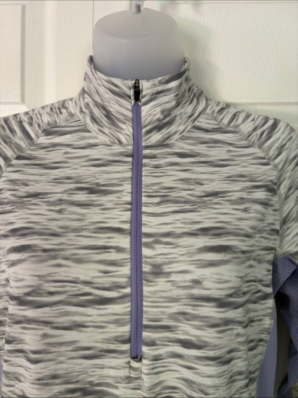 Patagonia Women’s Top All Weather Zip Neck Shirt Pullover Purple New size Small - Picture 13 of 16